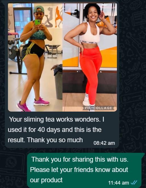 40 day slimming WhatsApp result