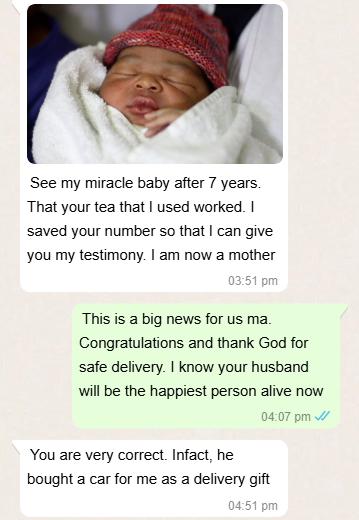 Miracle baby after seven years